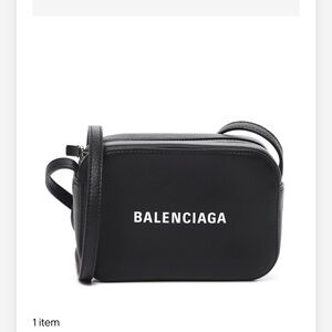 Balenciaga Black Leather Crossbody